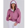 imageANRABESS Womens Zip Up Hoodies Cropped Sweatshirts Casual Zip Jackets 2025 Fashion Trendy Spring OutfitsHot Pink