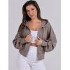 imageANRABESS Womens Zip Up Hoodies Cropped Sweatshirts Casual Zip Jackets 2025 Fashion Trendy Spring OutfitsTaupe