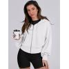 imageANRABESS Womens Zip Up Hoodies Cropped Sweatshirts Casual Zip Jackets 2025 Fashion Trendy Spring OutfitsWhite