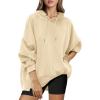 imageANRABESS Womens Oversized Hoodies Sweatshirts Fleece Pullover Top 2024 Fall Trendy Outfits Teen Girls Preppy ClothesApricot