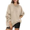 imageANRABESS Womens Oversized Hoodies Sweatshirts Fleece Pullover Top 2024 Fall Trendy Outfits Teen Girls Preppy ClothesBrown