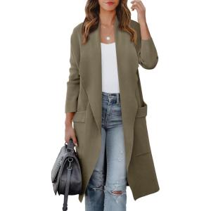 imageANRABESS Womens Long Cardigan Sweater 2025 Fall Fashion Casual Oversized Knit Open Front Coatigan Jacket Coat Trendy OutfitsBrown