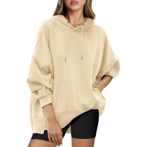 imageANRABESS Womens Oversized Hoodies Sweatshirts Fleece Pullover Top 2024 Fall Trendy Outfits Teen Girls Preppy ClothesApricot