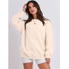 imageANRABESS Sweatshirt for Women Oversized Crewneck Hoodies Fleece Casual Pullover Top Fall Fashion Outfits Clothes 2025Apricot