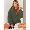 imageANRABESS Sweatshirt for Women Oversized Crewneck Hoodies Fleece Casual Pullover Top Fall Fashion Outfits Clothes 2025Army Green