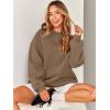 imageANRABESS Sweatshirt for Women Oversized Crewneck Hoodies Fleece Casual Pullover Top Fall Fashion Outfits Clothes 2025Brown
