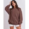imageANRABESS Sweatshirt for Women Oversized Crewneck Hoodies Fleece Casual Pullover Top Fall Fashion Outfits Clothes 2025Coffee