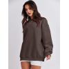 imageANRABESS Sweatshirt for Women Oversized Crewneck Hoodies Fleece Casual Pullover Top Fall Fashion Outfits Clothes 2025Dark Brown