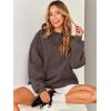 imageANRABESS Sweatshirt for Women Oversized Crewneck Hoodies Fleece Casual Pullover Top Fall Fashion Outfits Clothes 2025Dark Brown