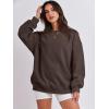 imageANRABESS Sweatshirt for Women Oversized Crewneck Hoodies Fleece Casual Pullover Top Fall Fashion Outfits Clothes 2025Dark Brown