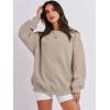 imageANRABESS Sweatshirt for Women Oversized Crewneck Hoodies Fleece Casual Pullover Top Fall Fashion Outfits Clothes 2025Light Brown