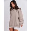 imageANRABESS Sweatshirt for Women Oversized Crewneck Hoodies Fleece Casual Pullover Top Fall Fashion Outfits Clothes 2025Light Khaki