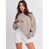imageANRABESS Sweatshirt for Women Oversized Crewneck Hoodies Fleece Casual Pullover Top Fall Fashion Outfits Clothes 2025Light Khaki