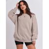 imageANRABESS Sweatshirt for Women Oversized Crewneck Hoodies Fleece Casual Pullover Top Fall Fashion Outfits Clothes 2025Light Khaki