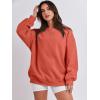 imageANRABESS Sweatshirt for Women Oversized Crewneck Hoodies Fleece Casual Pullover Top Fall Fashion Outfits Clothes 2025Orange Red