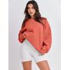 imageANRABESS Sweatshirt for Women Oversized Crewneck Hoodies Fleece Casual Pullover Top Fall Fashion Outfits Clothes 2025Orange Red