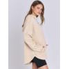 imageANRABESS Womens Oversized Hoodie Quarter Zip Sweatshirts 2025 Spring Tunic Pullover Top Trendy Teen Girls Preppy ClothesAlomnd