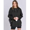 imageANRABESS Womens Oversized Hoodie Quarter Zip Sweatshirts 2025 Spring Tunic Pullover Top Trendy Teen Girls Preppy ClothesBlack