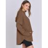imageANRABESS Womens Oversized Hoodie Quarter Zip Sweatshirts 2025 Spring Tunic Pullover Top Trendy Teen Girls Preppy ClothesBrown