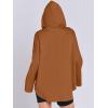 imageANRABESS Womens Oversized Hoodie Quarter Zip Sweatshirts 2025 Spring Tunic Pullover Top Trendy Teen Girls Preppy ClothesCaramel