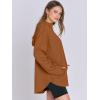 imageANRABESS Womens Oversized Hoodie Quarter Zip Sweatshirts 2025 Spring Tunic Pullover Top Trendy Teen Girls Preppy ClothesCaramel