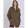 imageANRABESS Womens Oversized Hoodie Quarter Zip Sweatshirts 2025 Spring Tunic Pullover Top Trendy Teen Girls Preppy ClothesCoffee