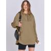 imageANRABESS Womens Oversized Hoodie Quarter Zip Sweatshirts 2025 Spring Tunic Pullover Top Trendy Teen Girls Preppy ClothesDark Khaki