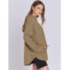 imageANRABESS Womens Oversized Hoodie Quarter Zip Sweatshirts 2025 Spring Tunic Pullover Top Trendy Teen Girls Preppy ClothesDark Khaki