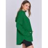 imageANRABESS Womens Oversized Hoodie Quarter Zip Sweatshirts 2025 Spring Tunic Pullover Top Trendy Teen Girls Preppy ClothesGreen