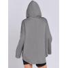 imageANRABESS Womens Oversized Hoodie Quarter Zip Sweatshirts 2025 Spring Tunic Pullover Top Trendy Teen Girls Preppy ClothesGrey