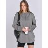 imageANRABESS Womens Oversized Hoodie Quarter Zip Sweatshirts 2025 Spring Tunic Pullover Top Trendy Teen Girls Preppy ClothesGrey