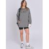 imageANRABESS Womens Oversized Hoodie Quarter Zip Sweatshirts 2025 Spring Tunic Pullover Top Trendy Teen Girls Preppy ClothesGrey