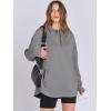imageANRABESS Womens Oversized Hoodie Quarter Zip Sweatshirts 2025 Spring Tunic Pullover Top Trendy Teen Girls Preppy ClothesGrey
