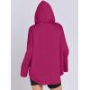 imageANRABESS Womens Oversized Hoodie Quarter Zip Sweatshirts 2025 Spring Tunic Pullover Top Trendy Teen Girls Preppy ClothesHot Pink
