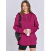 imageANRABESS Womens Oversized Hoodie Quarter Zip Sweatshirts 2025 Spring Tunic Pullover Top Trendy Teen Girls Preppy ClothesHot Pink