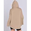 imageANRABESS Womens Oversized Hoodie Quarter Zip Sweatshirts 2025 Spring Tunic Pullover Top Trendy Teen Girls Preppy ClothesKhaki