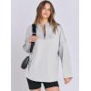 imageANRABESS Womens Oversized Hoodie Quarter Zip Sweatshirts 2025 Spring Tunic Pullover Top Trendy Teen Girls Preppy ClothesLight Grey