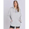 imageANRABESS Womens Oversized Hoodie Quarter Zip Sweatshirts 2025 Spring Tunic Pullover Top Trendy Teen Girls Preppy ClothesLight Grey