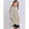imageANRABESS Womens Oversized Hoodie Quarter Zip Sweatshirts 2025 Spring Tunic Pullover Top Trendy Teen Girls Preppy ClothesLight Khaki