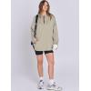 imageANRABESS Womens Oversized Hoodie Quarter Zip Sweatshirts 2025 Spring Tunic Pullover Top Trendy Teen Girls Preppy ClothesLight Khaki