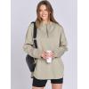 imageANRABESS Womens Oversized Hoodie Quarter Zip Sweatshirts 2025 Spring Tunic Pullover Top Trendy Teen Girls Preppy ClothesLight Khaki