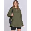 imageANRABESS Womens Oversized Hoodie Quarter Zip Sweatshirts 2025 Spring Tunic Pullover Top Trendy Teen Girls Preppy ClothesOlive Green