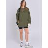 imageANRABESS Womens Oversized Hoodie Quarter Zip Sweatshirts 2025 Spring Tunic Pullover Top Trendy Teen Girls Preppy ClothesOlive Green