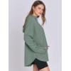 imageANRABESS Womens Oversized Hoodie Quarter Zip Sweatshirts 2025 Spring Tunic Pullover Top Trendy Teen Girls Preppy ClothesPea Green