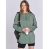 imageANRABESS Womens Oversized Hoodie Quarter Zip Sweatshirts 2025 Spring Tunic Pullover Top Trendy Teen Girls Preppy ClothesPea Green