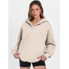 imageANRABESS Womens Oversized Hoodies V Neck Sweatshirts Long Sleeve Pullover Casual Fall Teen Girls Preppy Clothes 2025 TrendyBeige