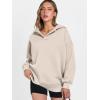 imageANRABESS Womens Oversized Hoodies V Neck Sweatshirts Long Sleeve Pullover Casual Fall Teen Girls Preppy Clothes 2025 TrendyBeige