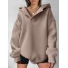imageANRABESS Womens Oversized Hoodies V Neck Sweatshirts Long Sleeve Pullover Casual Fall Teen Girls Preppy Clothes 2025 TrendyCoffee Grey