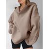 imageANRABESS Womens Oversized Hoodies V Neck Sweatshirts Long Sleeve Pullover Casual Fall Teen Girls Preppy Clothes 2025 TrendyCoffee Grey