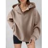 imageANRABESS Womens Oversized Hoodies V Neck Sweatshirts Long Sleeve Pullover Casual Fall Teen Girls Preppy Clothes 2025 TrendyCoffee Grey